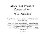 Models of Parallel Computation - slide 1