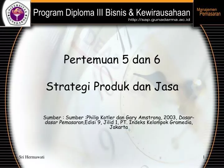pertemuan 5 dan 6 strategi produk dan jasa
