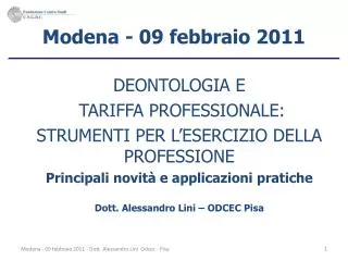 modena 09 febbraio 2011