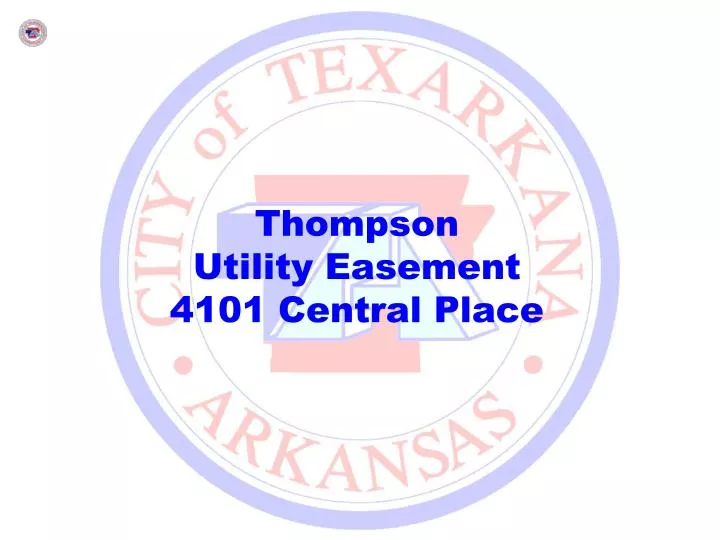 thompson utility easement 4101 central place