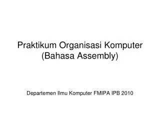 praktikum organisasi komputer bahasa assembly