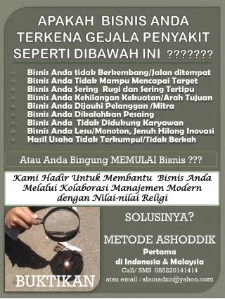 apakah bisnis anda terkena gejala penyakit seperti dibawah ini