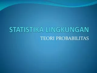 statistika lingkungan