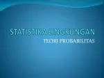 STATISTIKA LINGKUNGAN - slide 1