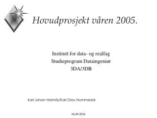 hovudprosjekt v ren 2005