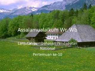 assalamualaikum wr wb