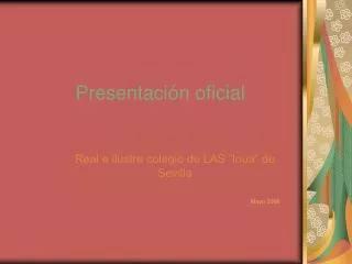 presentaci n oficial