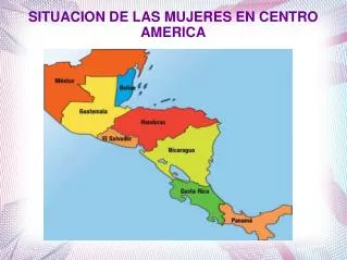 situacion de las mujeres en centro america
