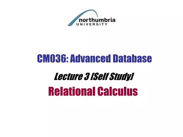 cm036 advanced database