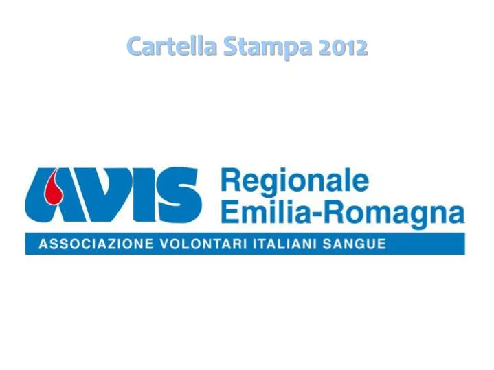 cartella stampa 2012