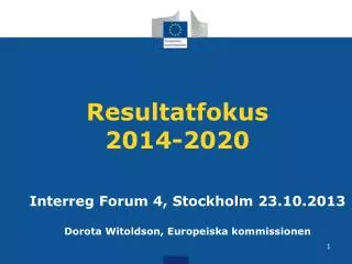 Resultatfokus 2014-2020