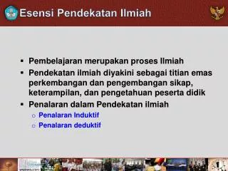 esensi pendekatan ilmiah