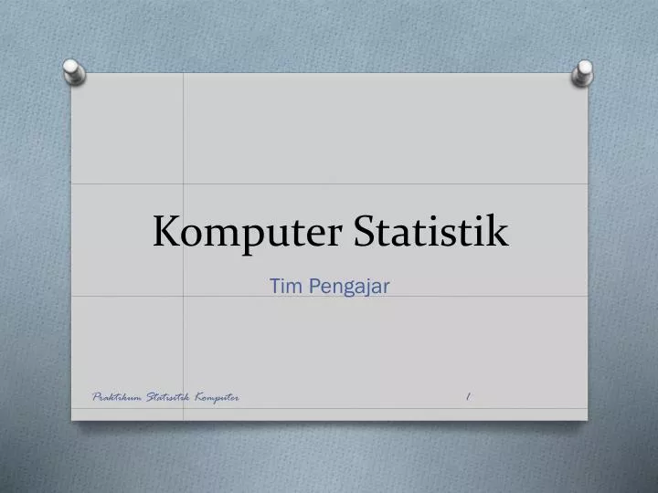 komputer statistik