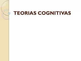 teorias cognitivas