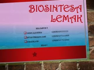 biosintesa lemak