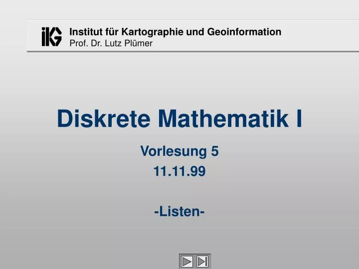 diskrete mathematik i