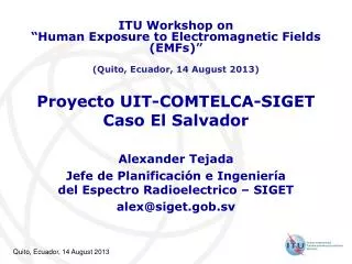 proyecto uit comtelca siget c aso el salvador