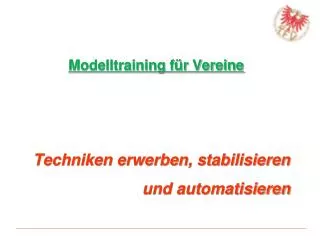 techniken erwerben stabilisieren und automatisieren