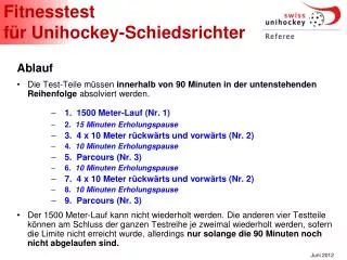 fitnesstest f r unihockey schiedsrichter