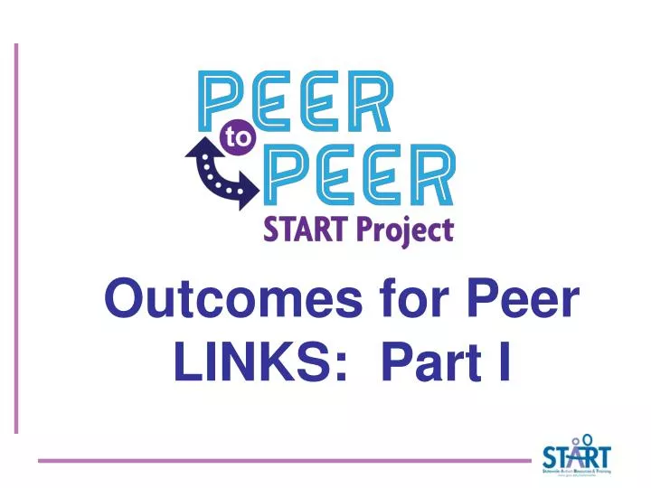 outcomes for peer links part i