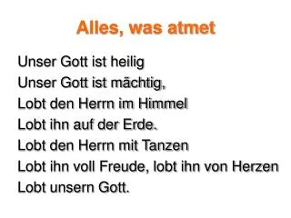 alles was atmet