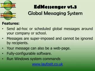 EdMessenger v1.3 Global Messaging System
