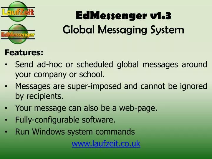 edmessenger v1 3 global messaging system