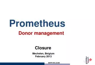 Prometheus Donor management