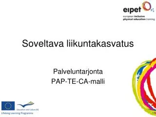 soveltava liikuntakasvatus