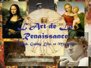 l art de la renaissance