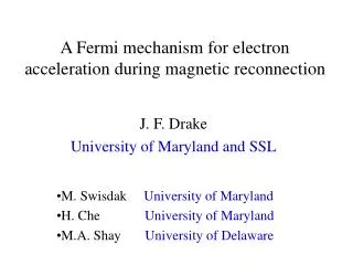 A Fermi mechanism for electron acceleration during magnetic reconnection
