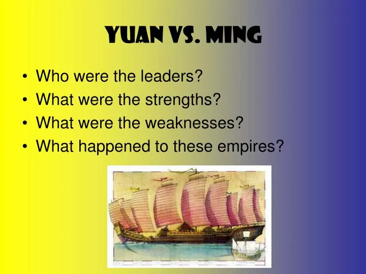 yuan vs ming