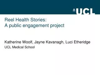 Reel Health Stories: A public engagement project