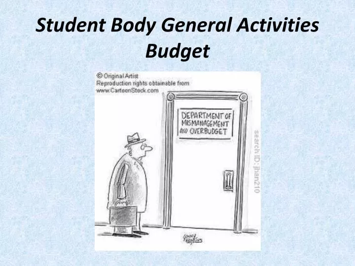 student body general activities budget