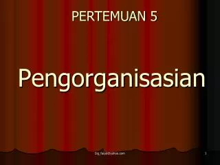 pengorganisasian