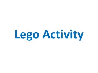 lego activity