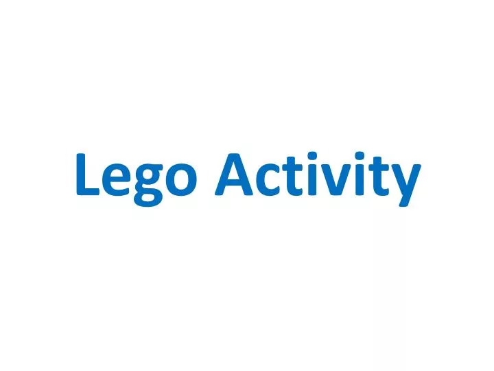 lego activity