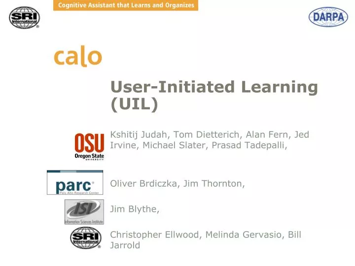 user initiated learning uil