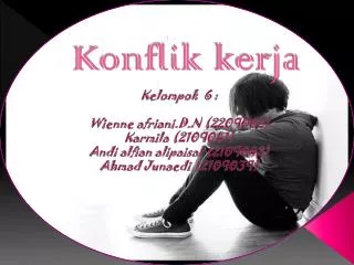 konflik kerja