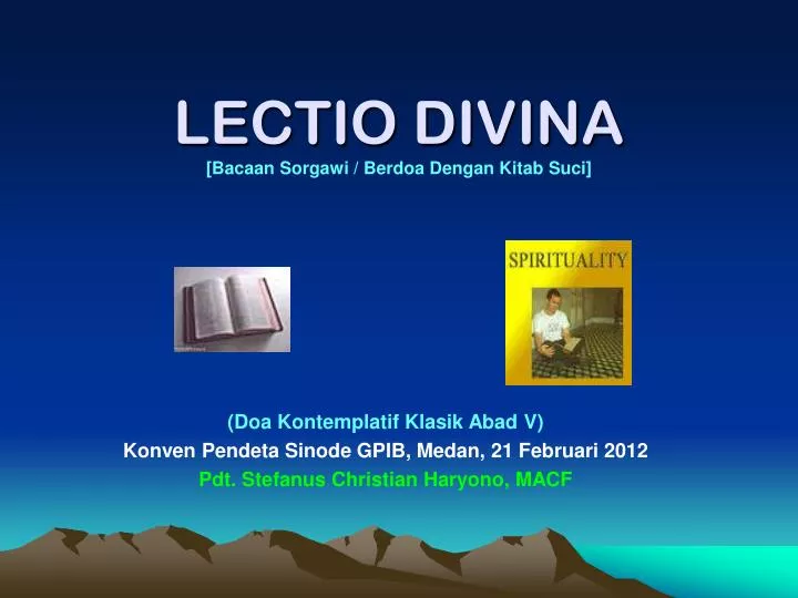 lectio divina bacaan sorgawi berdoa dengan kitab suci