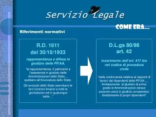 servizio legale