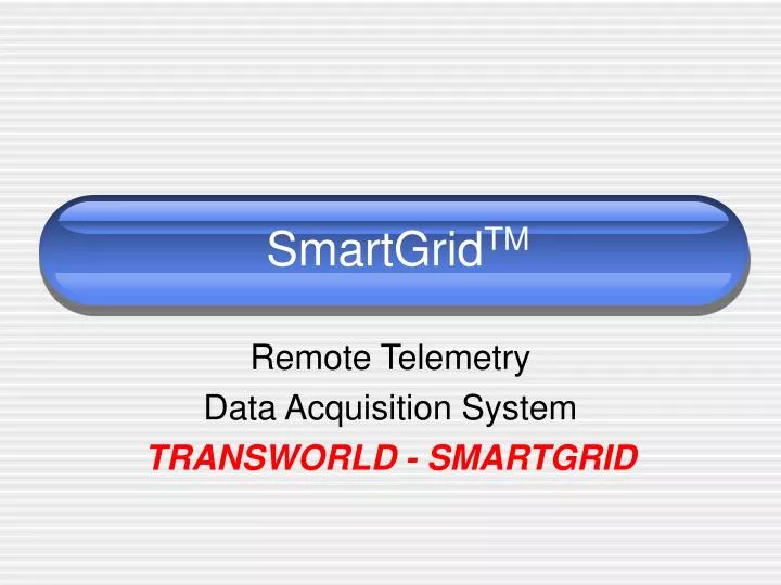 remote telemetry data acquisition system transworld smartgrid