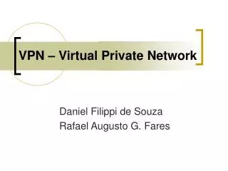 vpn virtual private network