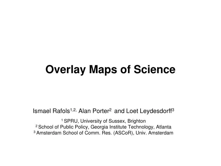 overlay maps of science