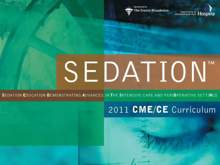 assessing and managing sedation in the intensive care and the perioperative settings