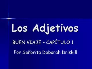 los adjetivos