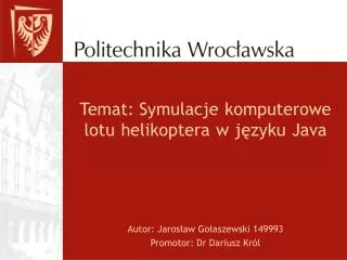 temat symulacje komputerowe lotu helikoptera w j zyku java