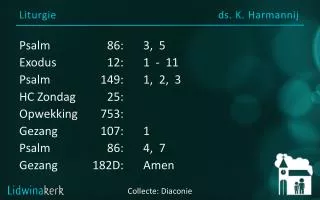 liturgie ds k harmannij