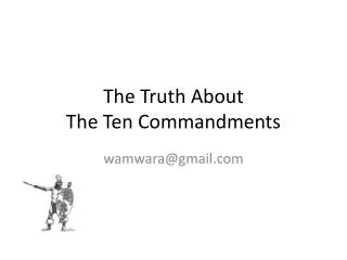 The Truth About The Ten Commandments