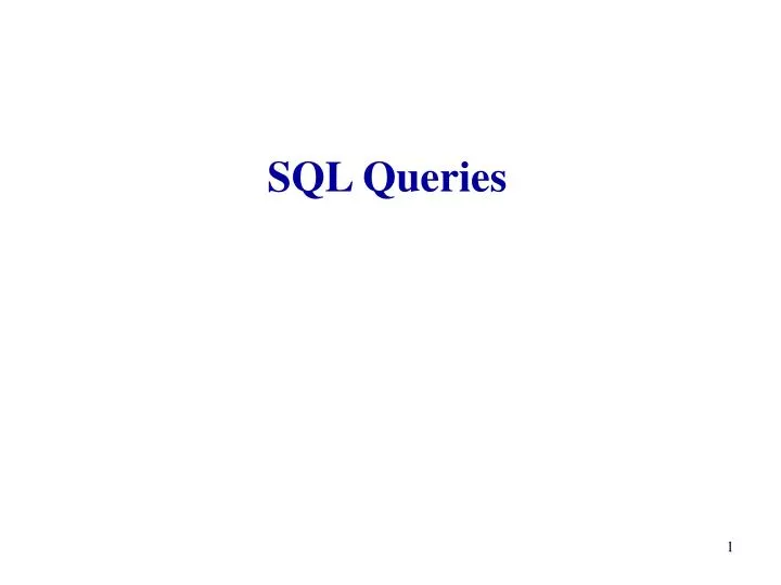 sql queries
